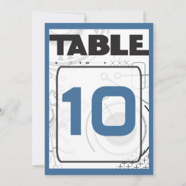 Convite Placa de Mesa do Bar SCI-FI Bat Mitzvah