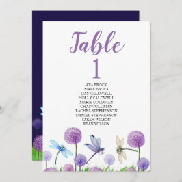 Convite Placa de Mesa do Plano de Assento - Caligrafia