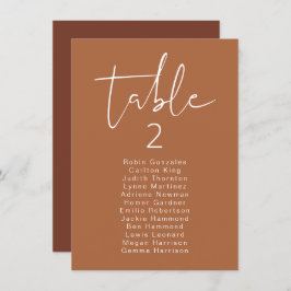 Convite Placa de Mesa Vertical Moderna do CORIANDER