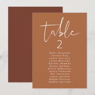 Convite Placa de Mesa Vertical Moderna do CORIANDER