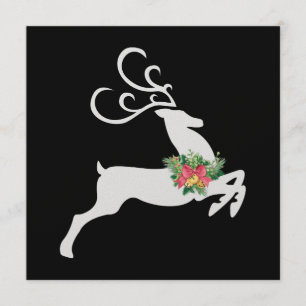 Convite Placa de Natal / Feriado de Reindeer - SRF
