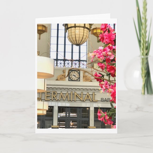 Convite Placa de Nota de Estação de Denver Union<Blank Ins (Frente)