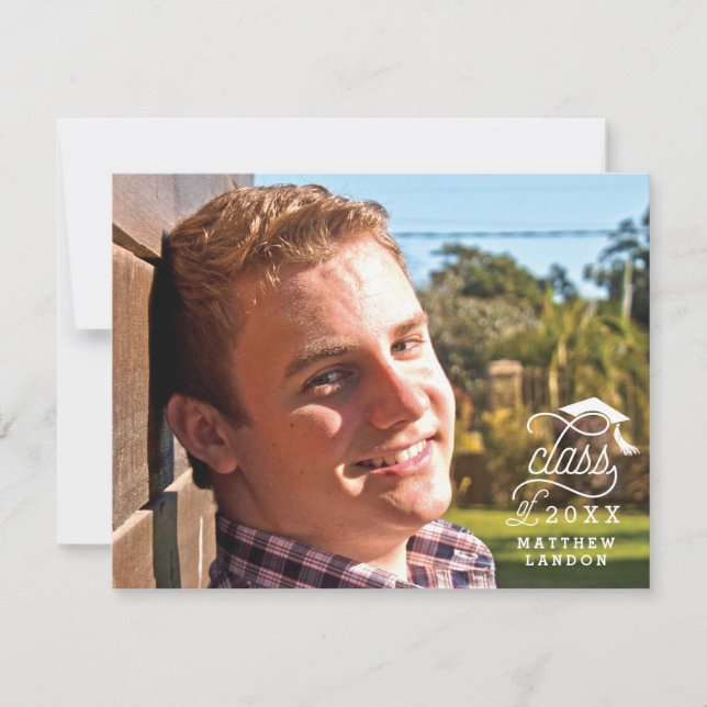 Convite Placa de Nota de Graduação da Classe 2017 (Frente)