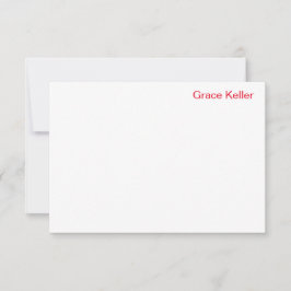 Convite Placa de Nota Plana Monograma, Rosa e Bolinhas Ver