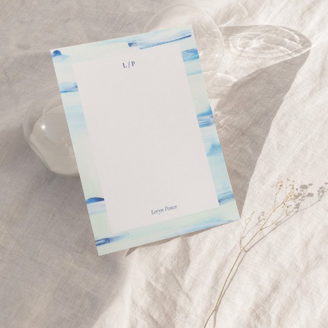 Convite Placa de Nota Plana Personalizada de Abstrato Art  (Criador carregado)