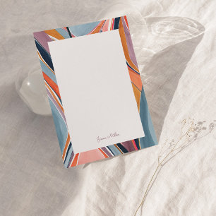 Convite Placa de Nota Simples Personalizada de Abstrato Ar
