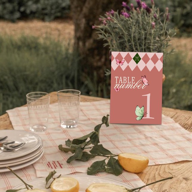 Convite Placa de Número da Tabela de Casamento Quimológico (Criador carregado)