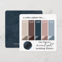 Placa de Paleta de Cores do Casamento no inverno D