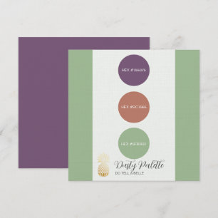 Convite Placa de Paleta de Cores Dusty Muted