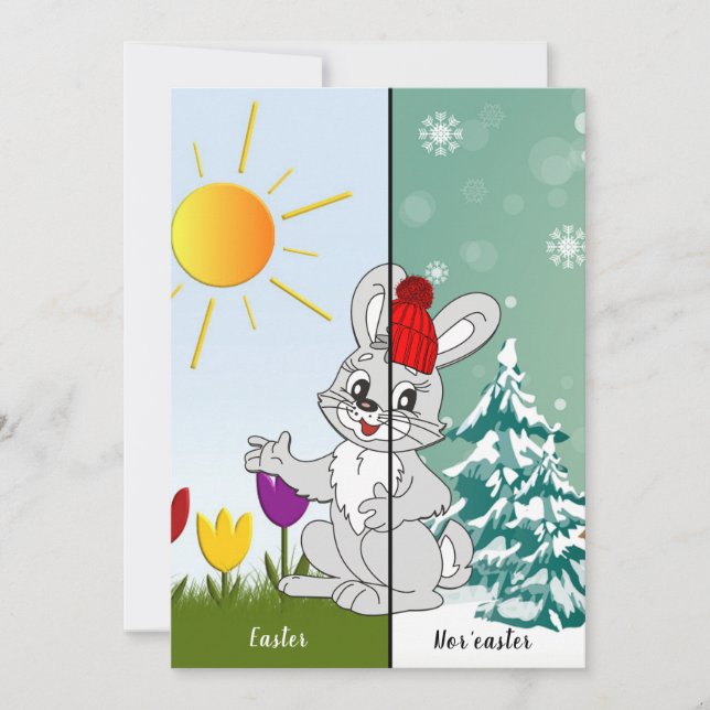 Convite Placa de Páscoa Personalizada Nem páscoa (Frente)