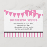 Placa de poço de desejo do Chá de fraldas de carna