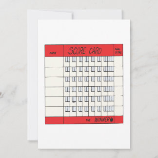 Convite Placa de pontuação