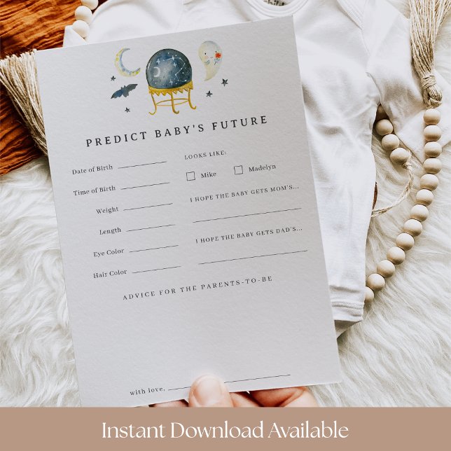 Convite Placa de previsão de Chá de fraldas de Bola Crista (Criador carregado)