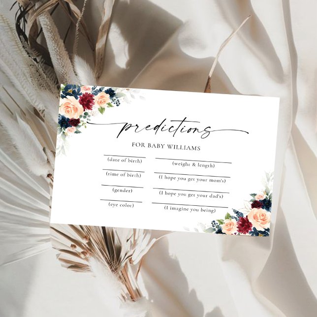 Convite Placa de previsão de Marinho e Borgonha (Criador carregado)