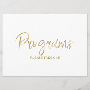 Convite Placa de "Programas" de Casamento   Mão Estilosa D