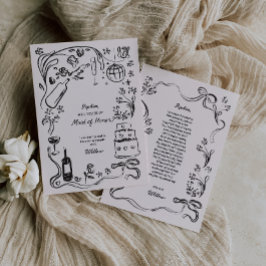 Convite Placa de Proposta de Madrinha de casamento Desenha