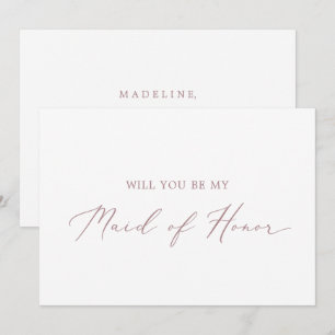 Convite Placa de Proposta de Madrinha de casamento Dourada