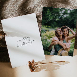 Convite Placa de Proposta Simples de Bridesmaid Minimalist