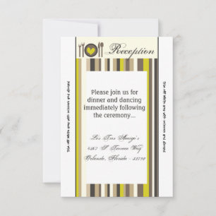 Convite Placa de recepção 3,5 x 7 Local prateado do prato 