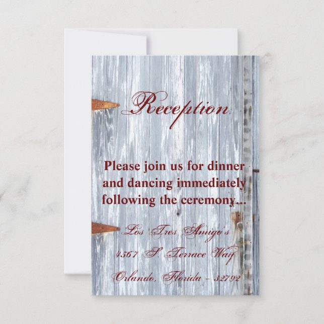 Convite Placa de recepção 3,5x5 Lava branca Lava-se a port (Frente)