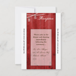 Convite Placa de recepção 3,5x7 Mason Jar String Luzes Mad