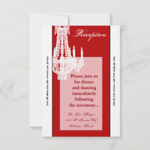 Convite Placa de recepção Crystal Chandelier Glitz Glam 3,