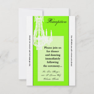 Convite Placa de recepção Crystal Chandelier Glitz Glam 3,