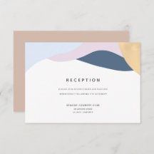 Placa de Recepção de casamento em forma de Abstrat