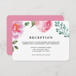 Convite Placa de Recepção de casamento Floral Primavera Pe