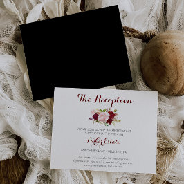 Convite Placa de Recepção de casamento Preta Tropical