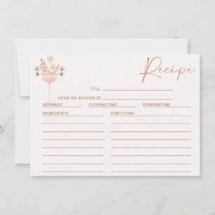 Convite Placa de recepção de Chá de panela de vidro Floral