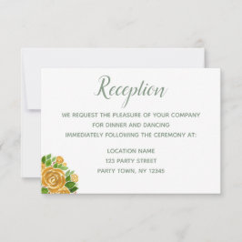 Convite Placa de recepção Dourada Rosa