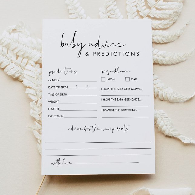 Convite Placa de recomendações e previsões do Chá de frald (Criador carregado)