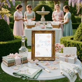 Convite Placa de Regency Floral Cards e Presentes,