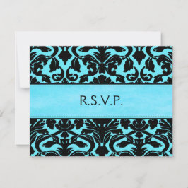 Convite Placa de resposta a danos azuis e pretos