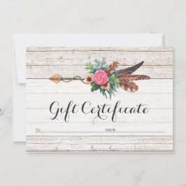 Convite Placa de Rosa de Seta de Pena Boêmia do Certificad