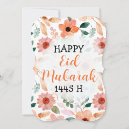 Convite Placa de Saudação Personalizada do Feliz Eid Mubar