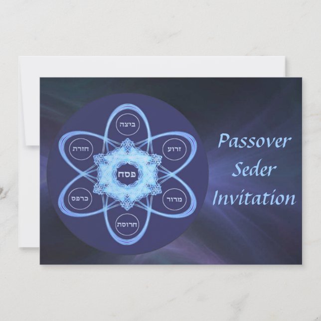 Convite Placa de Seder (Frente)