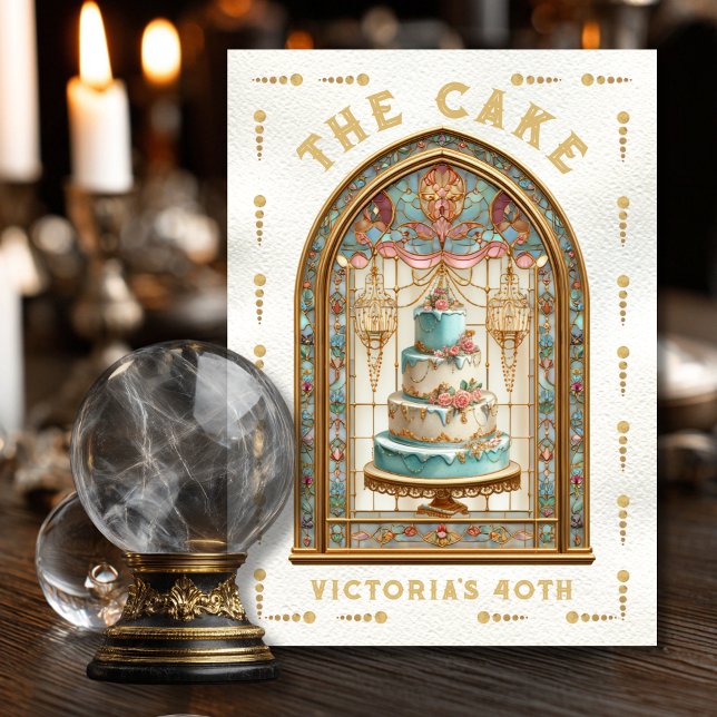 Convite Placa de Tarte de Bolo de Festa de aniversário de  (Criador carregado)