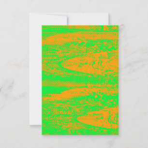 Convite Placa de Vazio Grunge Neon Halftone Gritant e Vibr