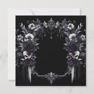 Convite Placa de Vazio personalizada - Modelo preto e bran