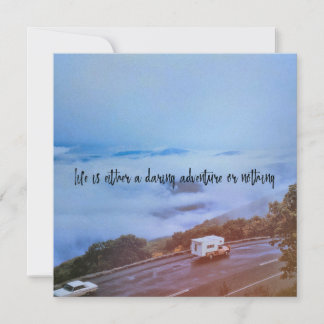 Convite Placa de visualização 5.25 x 5.25 do PERCURSO BLUE