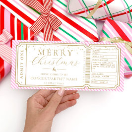 Convite Placa de Voucher de Oferta de Entalhe em Stripe Ro