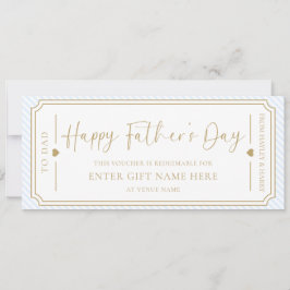 Convite Placa de Voucher de Presente para Dia de os pais A