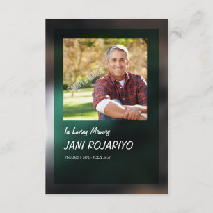 Convite Placa do programa funerário