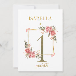 Convite Placa Elegante Floral