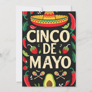 Convite Placa Fiesta Stripes Colorida