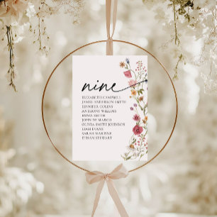 Convite Placa Floral MESA 9