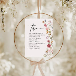 Convite Placa Floral | Mesa dois