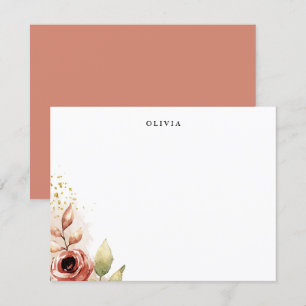 Convite Placa Floral Personalizada Floral de Nota Simples